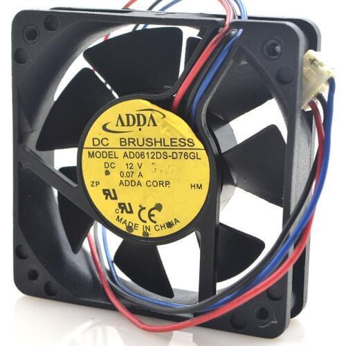 Original FOR ADDA/ Xiexi AD0612DS-D76GL 12V 0.07A 6015 6CM Heat Dissipation Fan