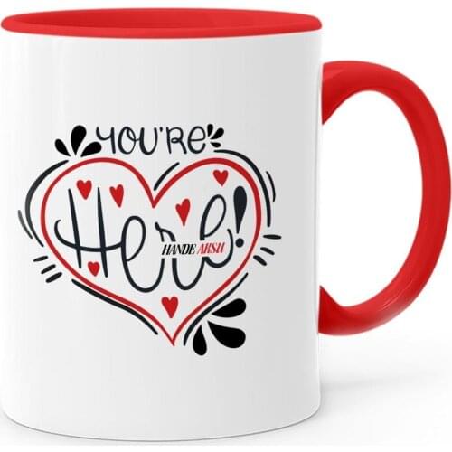Personalized Kalbimdesin Red Mug Cup-1
