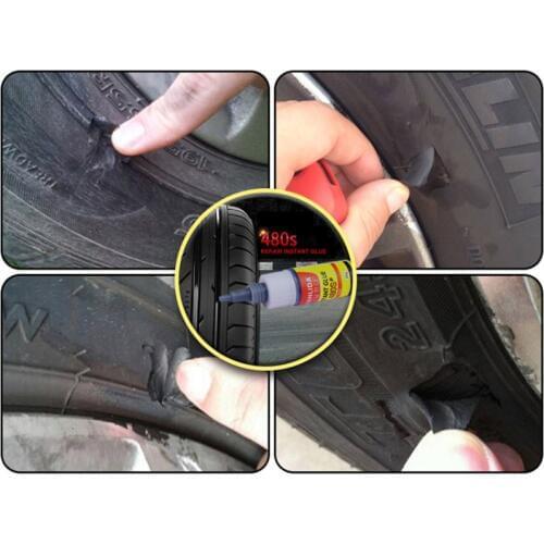 Practical 480S Seal Black Tire Patch Repair Original Mighty Tire Repair Glue Tyre Puncture Sealant Bike Car Repair Patch Crafts