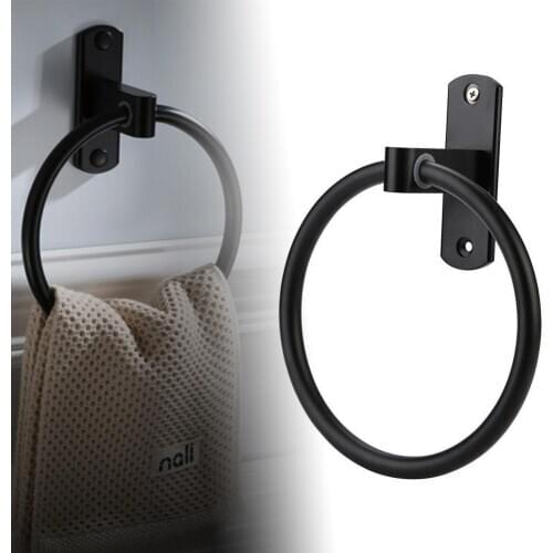 Space aluminum towel ring simple towel rack toilet kitchen towel rack