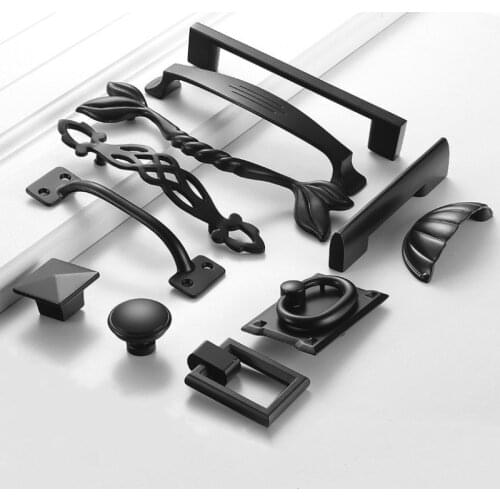 NiceDun handles for furniture cabinet pulls hidden kids drawer handle modern cupboard knobs kitchen doors black mini small knob