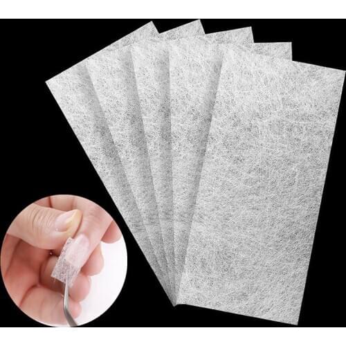 5pcs Silk Fiberglass for Nail Extension Form Non-Woven Silks UV Gel Building Fiber French Acrylic DIY Manicure Accessory T0723