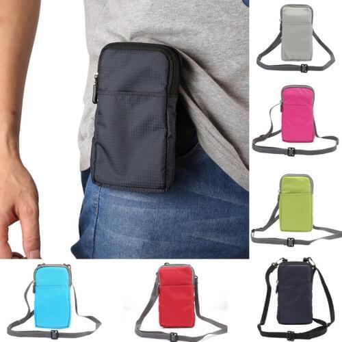 Unisex Cross Body Cell Phone Case Waist Belt Pack Bag Purse Canvas Casual Small Shoulder Fanny Messenger Bags