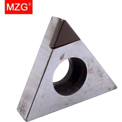 MZG 1PCS TPGW080202 TPGW080204 CBN CNC Cutting Lathe Hard Material Processing Boring Turning STFP Tools Triangle Carbide Inserts