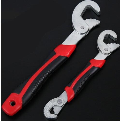 ZK50 Drop Ship Universal Wrench Adjustable Grip Multi-Function 2pcs Wrench 9-32mm Ratchet Wrench Spanner Hand Tools Stock in US