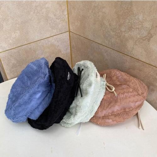 2021 New Pleated Label Beret Womens Lolita Beret French Spring and Summer Painter Octagonal Hat Solid Color