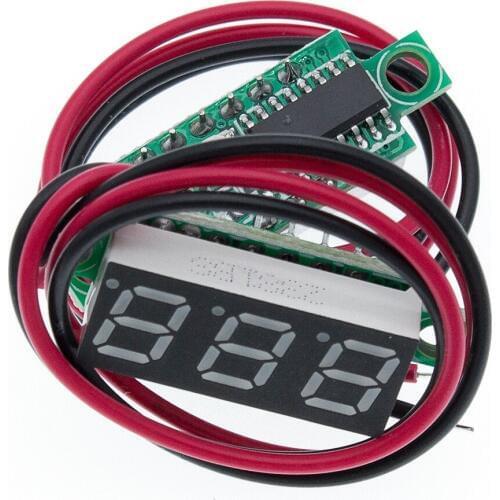 10pcs 0.28 Inch 2.5V-40V Mini Digital Voltmeter Voltage Tester Meter Red/Blue/yellow/green LED Screen Electronic Parts