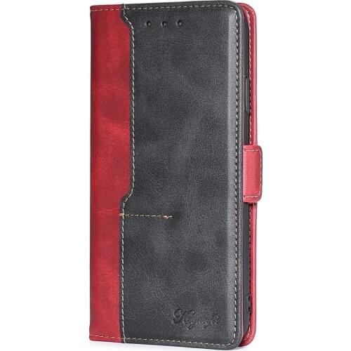 10 pcs For iPhone 11ProMAX XR XSMAX Bicolor Side buckle stand leather wallet Case for iPhone SE2020 7P 8P 6SP