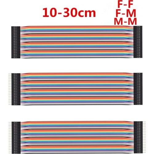 20 Pin Dupont Line 10 20 30cm Male to Male, Female to Male, Female to Female Jumper Wire Connector Dupont Cable for Breadboard