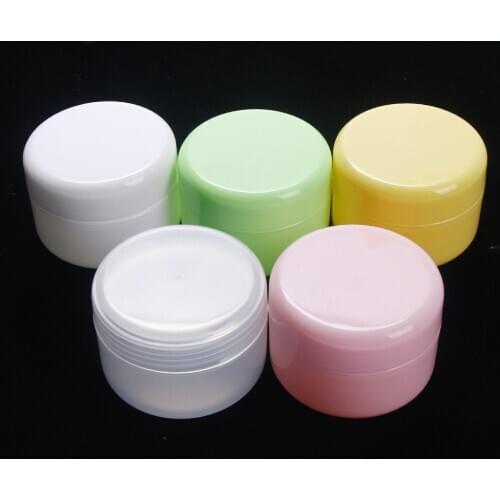 5pcs/lot Hot Selling Cream Jar Cosmetic Packaging Box Empty Jar Pot Eyeshadow Makeup Face Cream Container Refillable Bottle