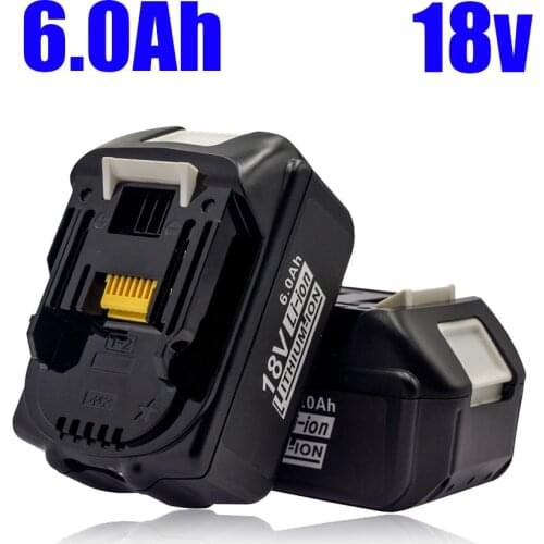 For Lanterna Makita18V BL 1840 1850 1860 Power Lithium-Ion Battery 6.0ah Large Capacity Strong Power With Light Rechargeable
