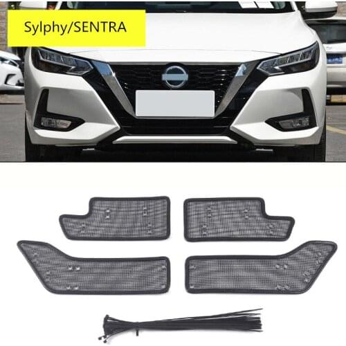 Car Grill Insect Net Insect Screening Mesh Protection Cover Trim Accessories For Nissan Sylphy 2016 2017 2018 2019 2020 SENTRA
