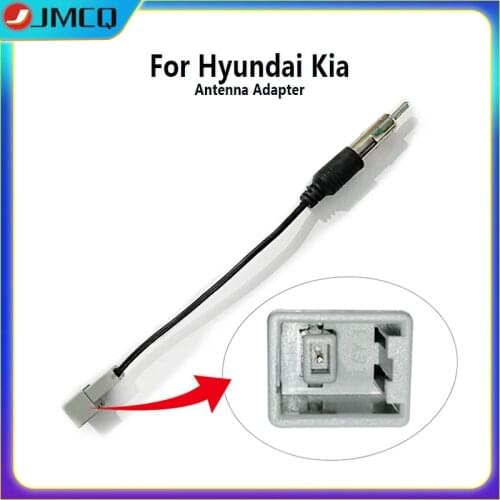 JMCQ Car Radio Wire Cable For Hyundai Santafe Kia Cerato2 Cerato3 Sportage Connector Antenna Adapter