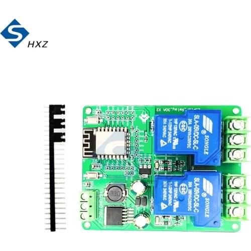 30A DC7-28V/5V Power Supply Smart Home Wireless Control for Arduino 2 Way ESP8266 WIFI Relay Module ESP-12F Development Board