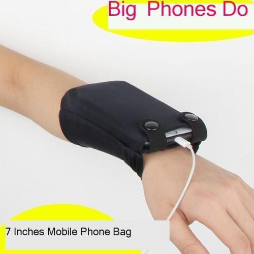 Mobile motion phone armband cover for running arm band holder of the phone on the arm case for xiaomi huawei 7 inch big arm bag