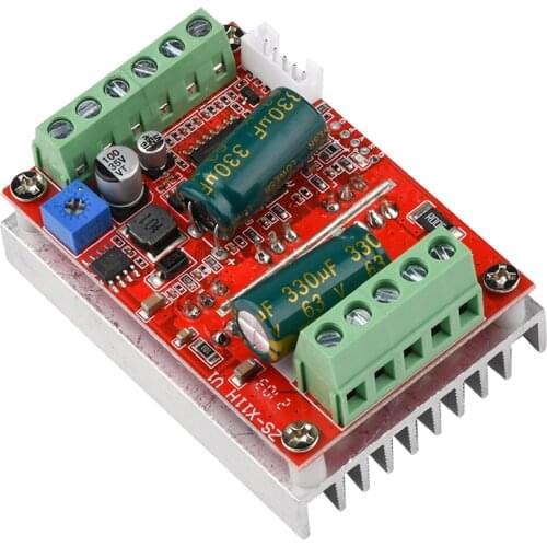 DC 9-60V 400W BLDC Three-phase Brushless PWM DC Motor with Hall motor Controller Drive Board Support 0-5V PLC Analog Control