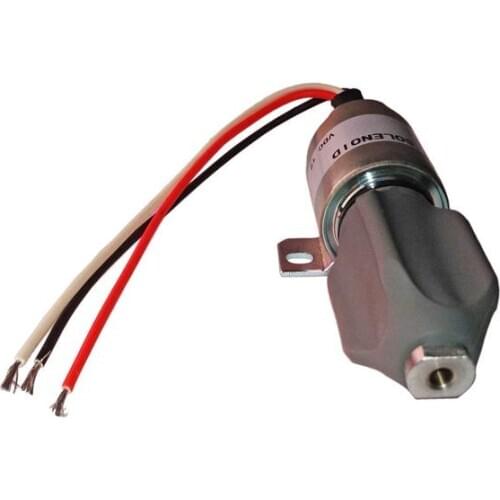 Diesel Stop Solenoid SA-4994-12 1757ES-12E8ULB1S5 1757ES-12E8ULB155 12V with 3 Wires Fit for Woodward 1700 Series
