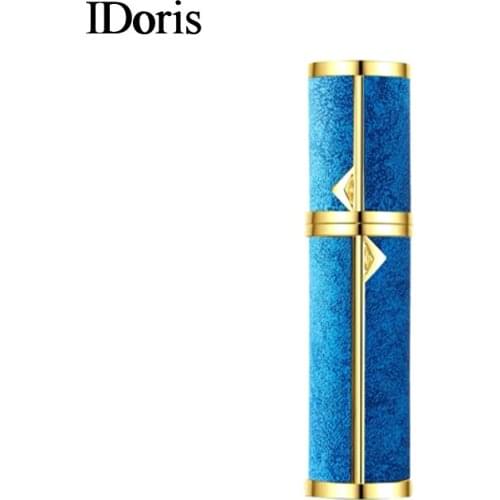 IDoris Portable Travel Mini Container Aluminum Refillable Perfume Spray Bottle Empty Cosmetic Storage Bottles 5ml