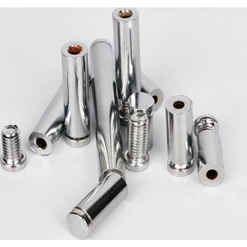 3pcs 14mm-21mm chrome plated iron advertising nails stainless steel decorative nail screw glass fixing mirror nail bolts