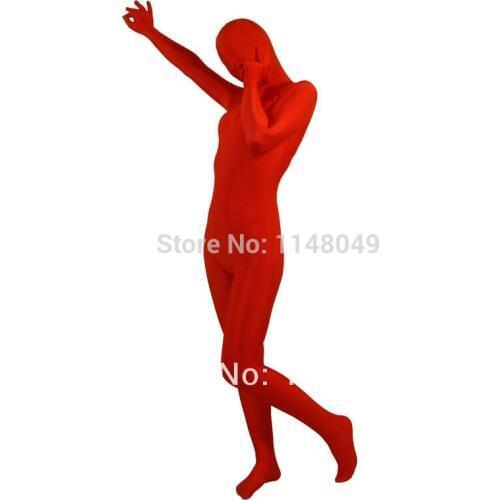 Red Spandex Full Body Zentai Suits