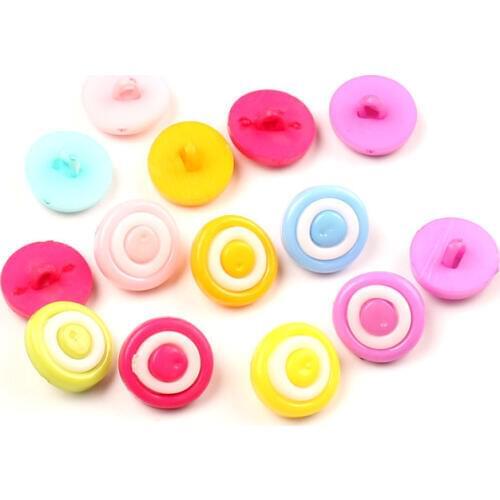 LF 100cs Acrylic Sewing Buttons For Cloth Flatback Cabochon Scrapbooking Crafts Knopf Bouton Decor Diy Accessories
