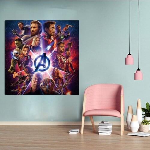 DIY 5D Diamond Painting Marvel The Avengers Cross Stitch Kits Diamond Embroidery Mosaic Home Decor