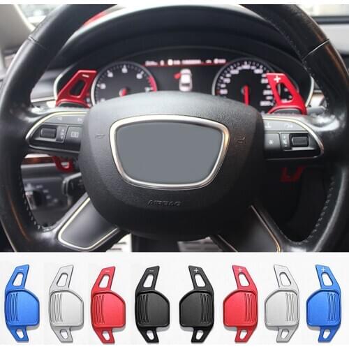 For Audi A3 S3 8V A4 B8 A5 S5 A6 S6 C7 A7 A8 S8 Q3 Q5 Q7 SQ5 Avant Quattro Car Steering Wheel Shift Paddles DSG Extender Sticker