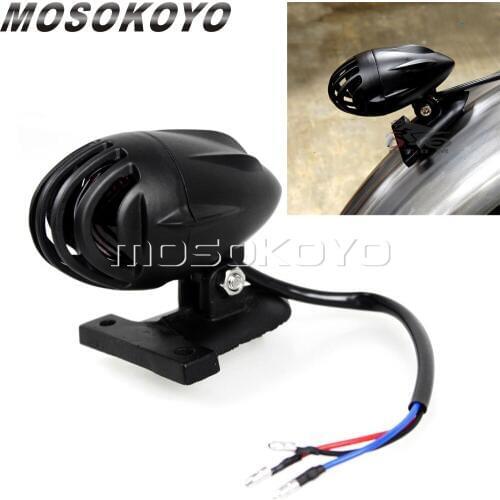 Old School Style Stop Taillight 12V 23/8W Bullet Aluminum Brake Rear Lights For Harley Sportster Roadster Custom Retro Taillamp