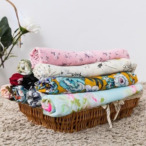 Printing Dress Fabric for Sewing Clothes Tulle Fabric for Dress Jacket Skirt Silk Scarf DIY Needlework Ornaments Chiffon Cloth