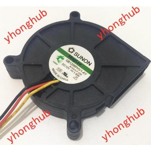SUNON GB1206PHV1-AY B1623.F.GN DC 12V 1.6W 60x60x15mm 3-Wire Server Cooling Fan