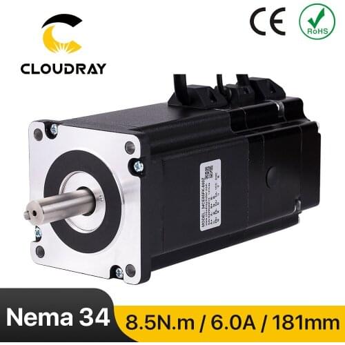 Cloudray Nema 34 Closed Loop Motor 6.0A 8.5N.m with Brake Stepper Motor for CNC Engraving Milling Machine