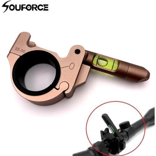 2 Color Tactical Holder Scope Diameter 25-30mm with Spirit Bubble Level fit Scope Ring Mount for Hunting Gun Accessories