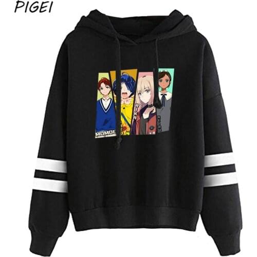 2021 Wonder Egg Priority Cosplay Costumes 3D Kawai Rika Baseball Jackets Casual Coats Hoodies For Women Plus Size Tracksuit