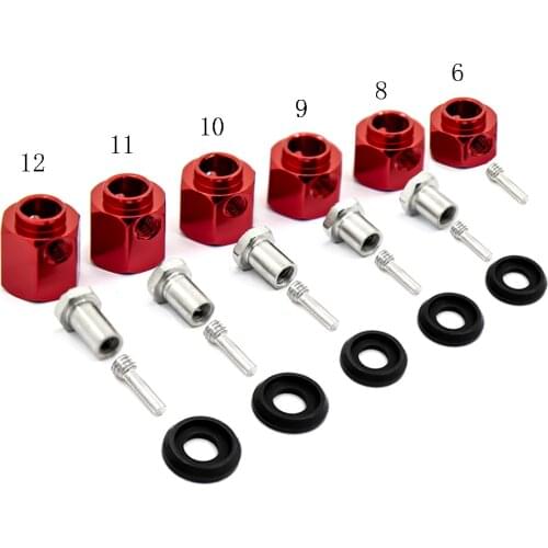 4PCS 6 8 9 10111 12mm widened and thickened connector hexagon adapter for Trx-4 trx-6 w007