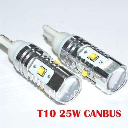 5W*5pcs t10 Led Canbus car Light T10 T15 25W 12-24V Canbus Car Bulb Lamp Interior Light Parking Light External Light