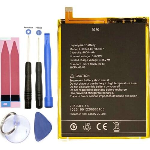 ISUNOO 4000mAh Li3834T43P6H886 Battery for UMI UMIDIGI Super & MAX With Tools