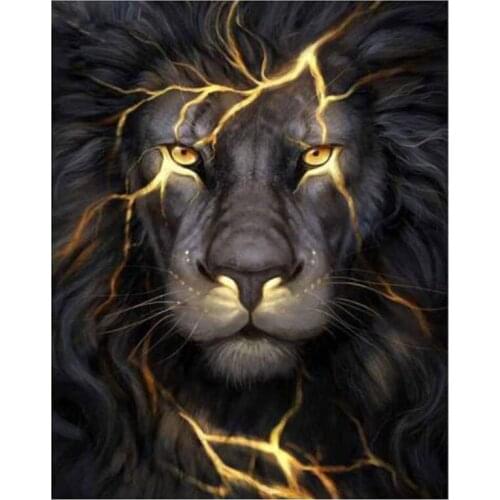 Diamond drawing 5D Lion Head Picture Mosaic Embroidery Cross stitch Animal Manual Hobby Gift Home Decoration Art