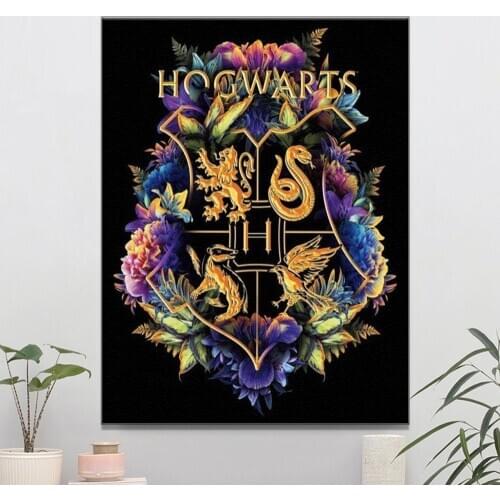 New 5D DIY Diamond Painting Harry Cross Stitch Handmade Diamond Embroidery Movie Hogwarts Icon Rhinestone Diamond Unique Gift