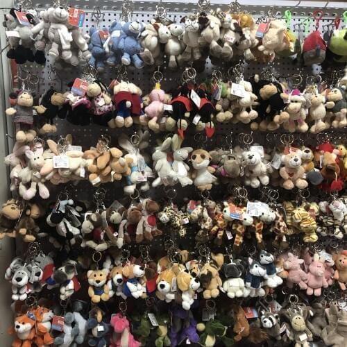 10cm Raccoon, koala, elephant Wolf Anime Keychain Car Key Keychains Key Pendant for Bag Gifts for Women Kids Girls Keychain