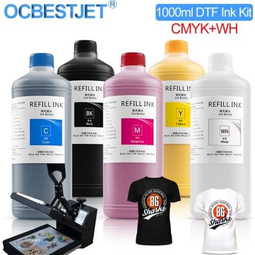 1000ML*5 DTF Ink PET Film Transfer Ink For Direct Transfer Film Printer For DTF Printing PET Film Printing And Transfer L1800