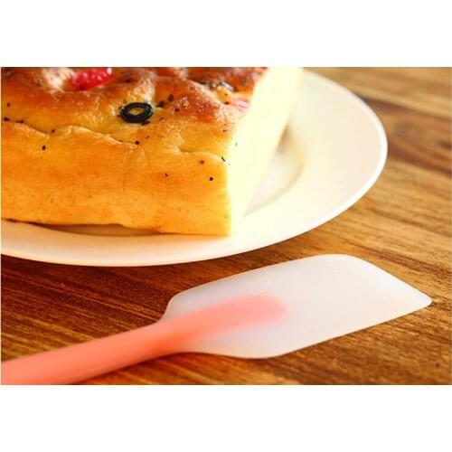 Colorful Silicone Cream Spatula Flexible Butter Scraper Non-stick Baking Tools Heat-resistant Flipper Kitchen Utensils