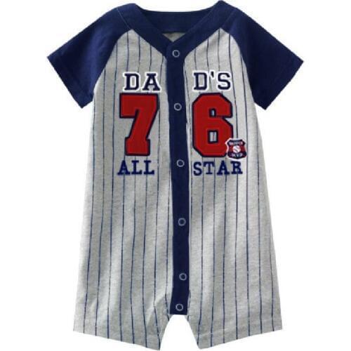 Fashion Baby boys Clothes newborn Romper Short Sleeve all star roupa bebe jumpsuit bebes roupa infantil 18Month