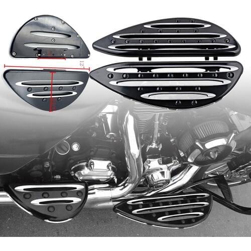 For Harley Davidson Touring Road Glide Custom Road King Classic CVO Motorcycle F&R CNC Driver Passenger Stretched Floorboards