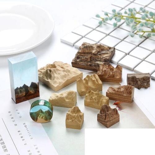 Resin Epoxy Art Craft Sandalwood Natural Unfinished Wood Pendant Jewelry Making