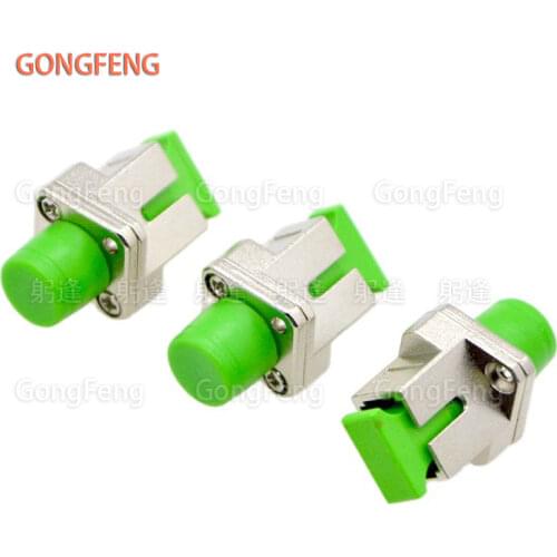 GONGFENG 50PCS NEW Hot Sale FC-SC Single Core Switch Fiber Connector APC Rhombus Flange Coupler Adapter Special Wholesal