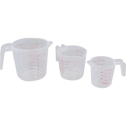 Quality 250/500/1000ML Plastic Measuring Cup Jug Pour Spout Surface Kitchen Tool Supplies Quality Cup With Graduated