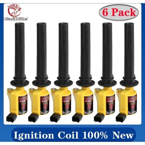 6 Pack Ignition Coils For Ford Mazda Tribute Escape Mercury 2001 2002 2003 2004 2005 2006 2007 2008 2009 V6 3.0L Ignition Coil