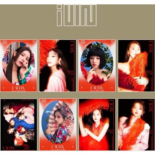 KPOP Gidle (G)I-DLE SOOJIN SHUHUA MIYEON MINNIE YUQ SOYEON Mini Series 4 I burn peripheral Photo self adhesive pictorial Poster