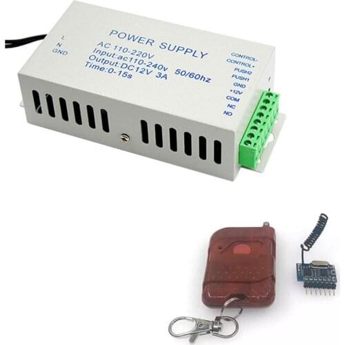 Small access power supply 110-220 wide volage input 12V3A power output 0~15S delay time adjustment support remote switch