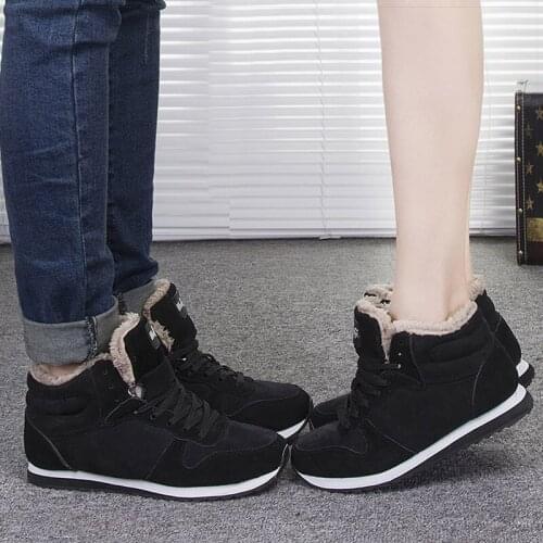 Men boots Mens Winter Shoes Fashion Snow Boots Shoes Plus Size Winter Sneakers Ankle Men Shoes Winter Boots Black Blue Footwear